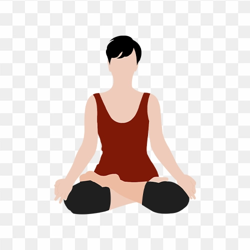 padmasana posture clipart png